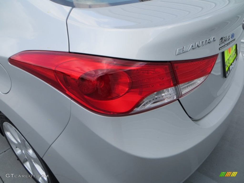 2013 Elantra Limited - Shimmering Air Silver / Gray photo #11