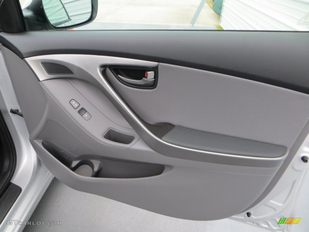 2013 Elantra Limited - Shimmering Air Silver / Gray photo #16