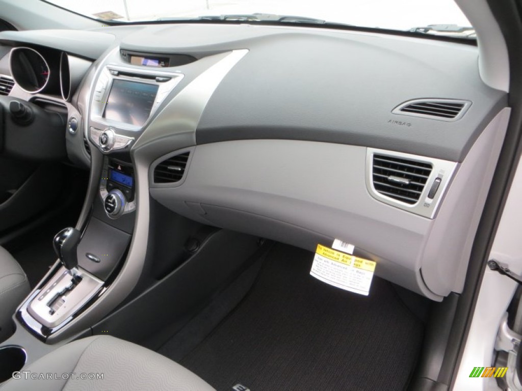 2013 Elantra Limited - Shimmering Air Silver / Gray photo #17