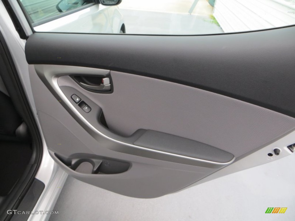 2013 Elantra Limited - Shimmering Air Silver / Gray photo #19