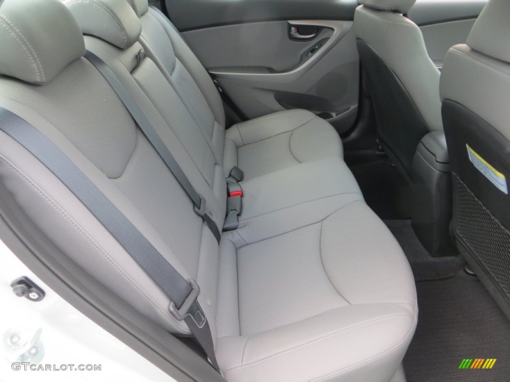 2013 Elantra Limited - Shimmering Air Silver / Gray photo #20