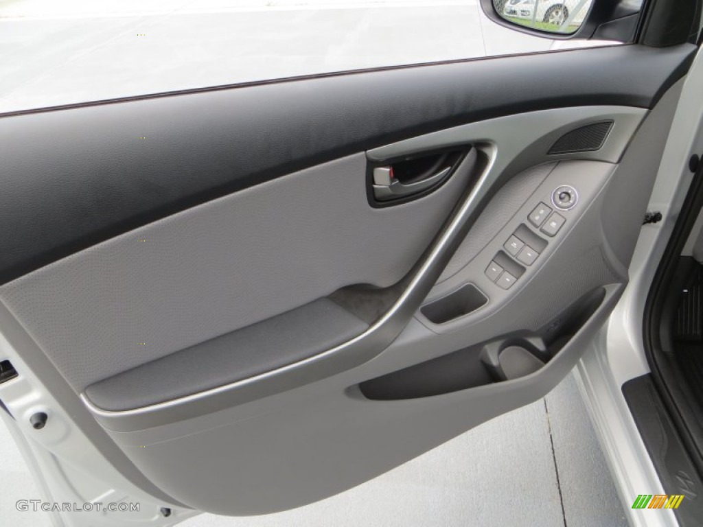 2013 Elantra Limited - Shimmering Air Silver / Gray photo #22