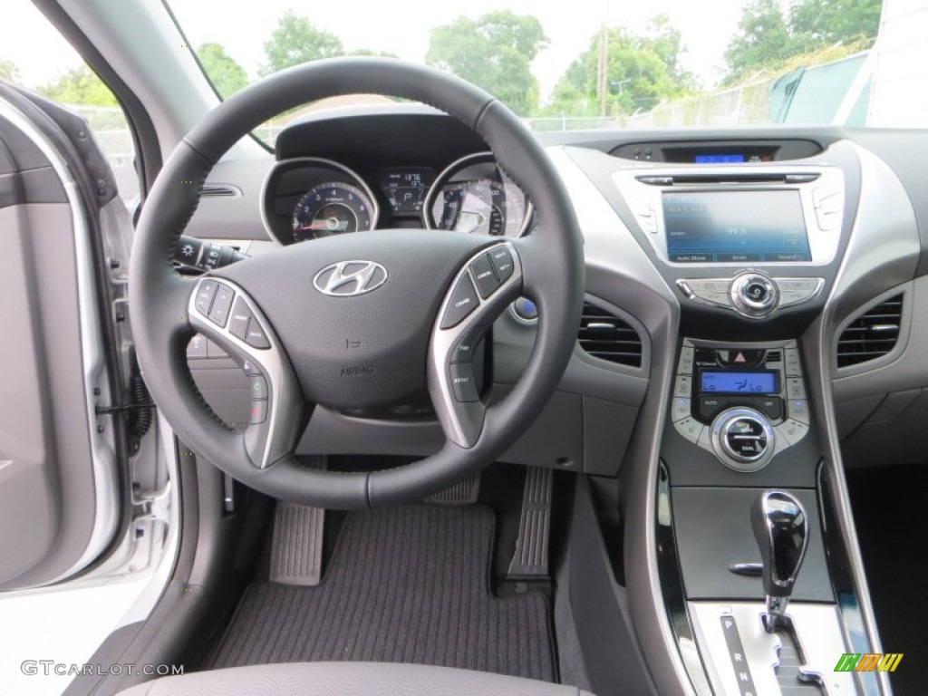2013 Elantra Limited - Shimmering Air Silver / Gray photo #27