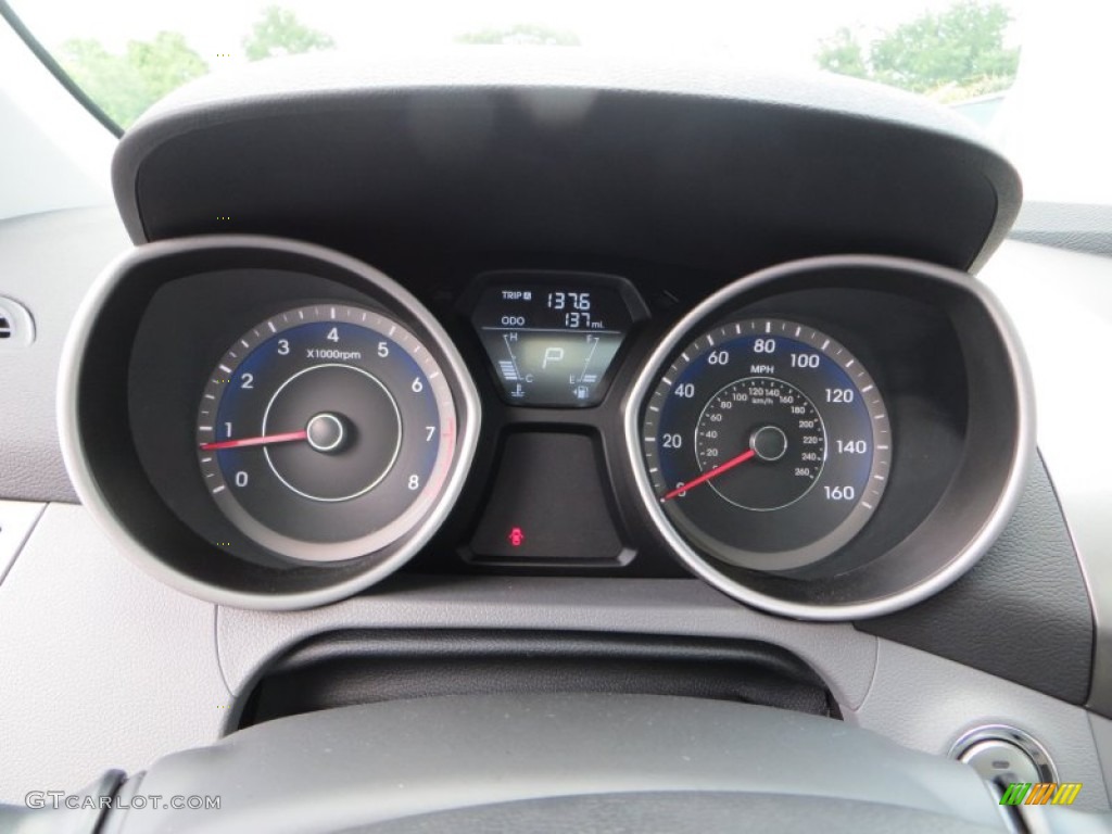 2013 Elantra Limited - Shimmering Air Silver / Gray photo #33