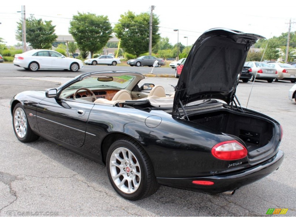 2000 XK XKR Convertible - Anthracite Black Mica / Oatmeal photo #10