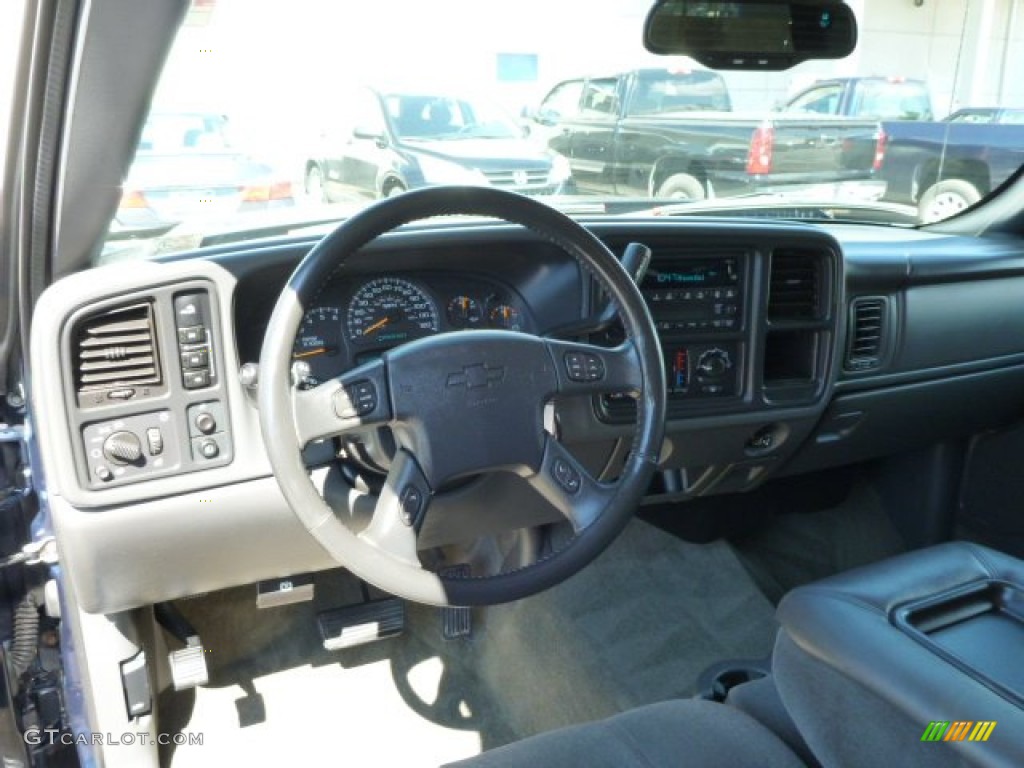 2005 Silverado 2500HD LS Crew Cab 4x4 - Dark Blue Metallic / Dark Charcoal photo #13