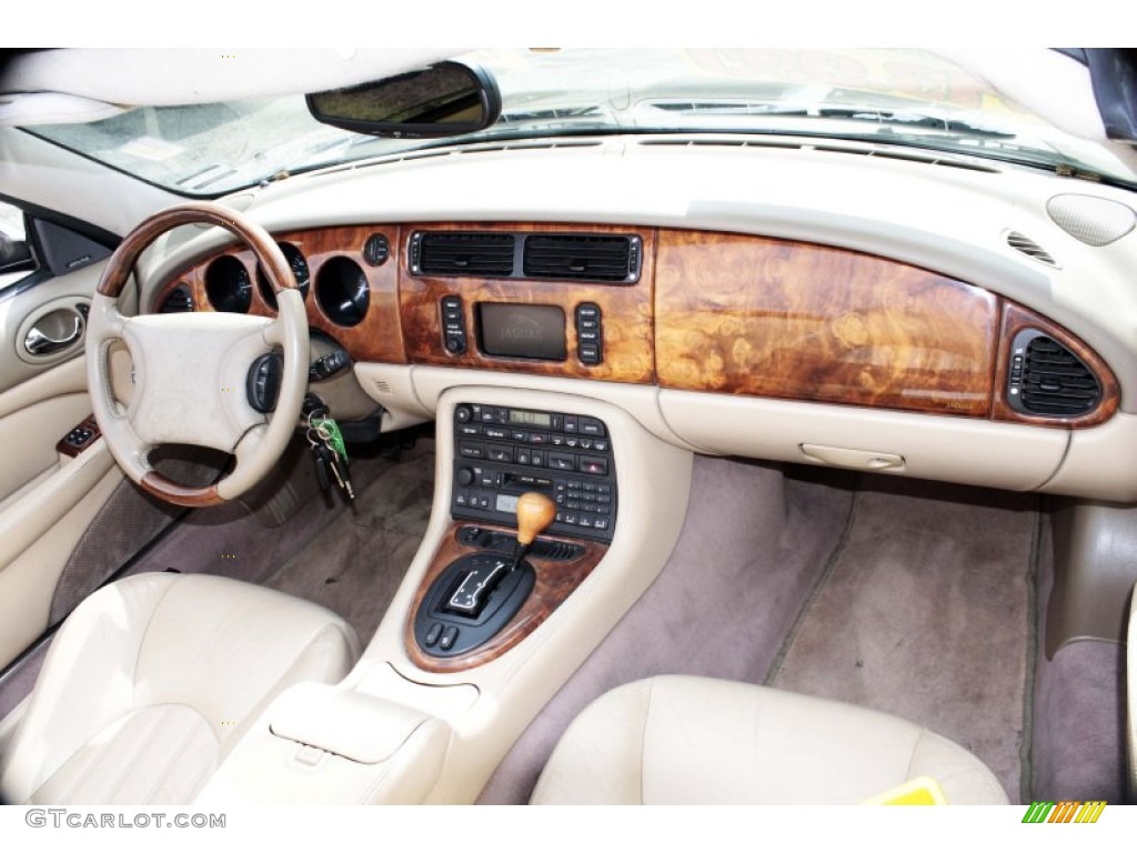 2000 Jaguar XK XKR Convertible Oatmeal Dashboard Photo #83927929