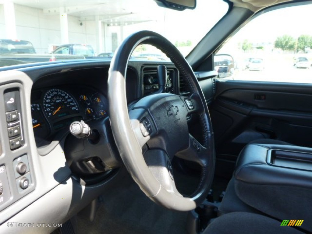 2005 Silverado 2500HD LS Crew Cab 4x4 - Dark Blue Metallic / Dark Charcoal photo #17