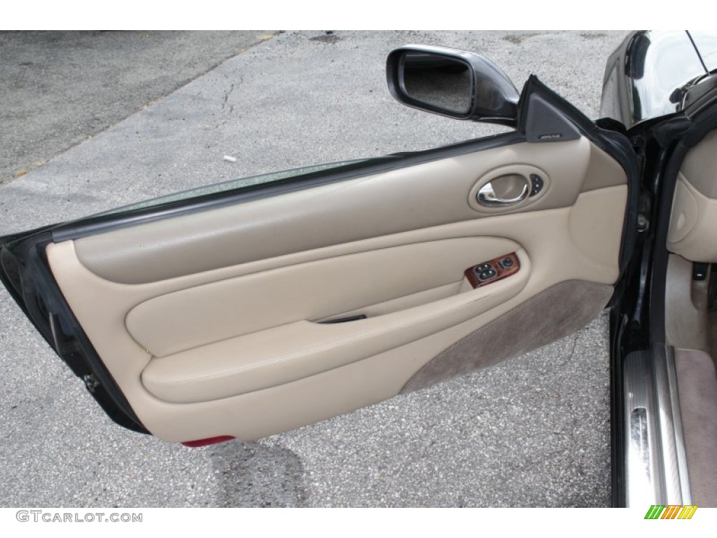 2000 Jaguar XK XKR Convertible Oatmeal Door Panel Photo #83928013