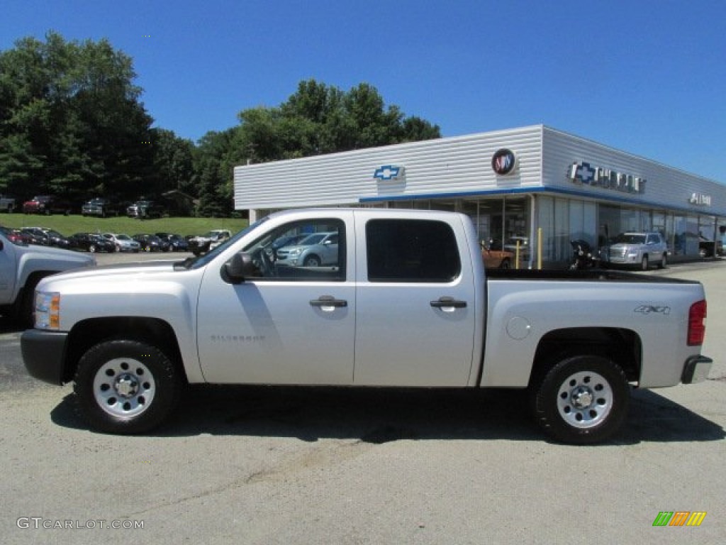 2011 Silverado 1500 Crew Cab 4x4 - Sheer Silver Metallic / Dark Titanium photo #2