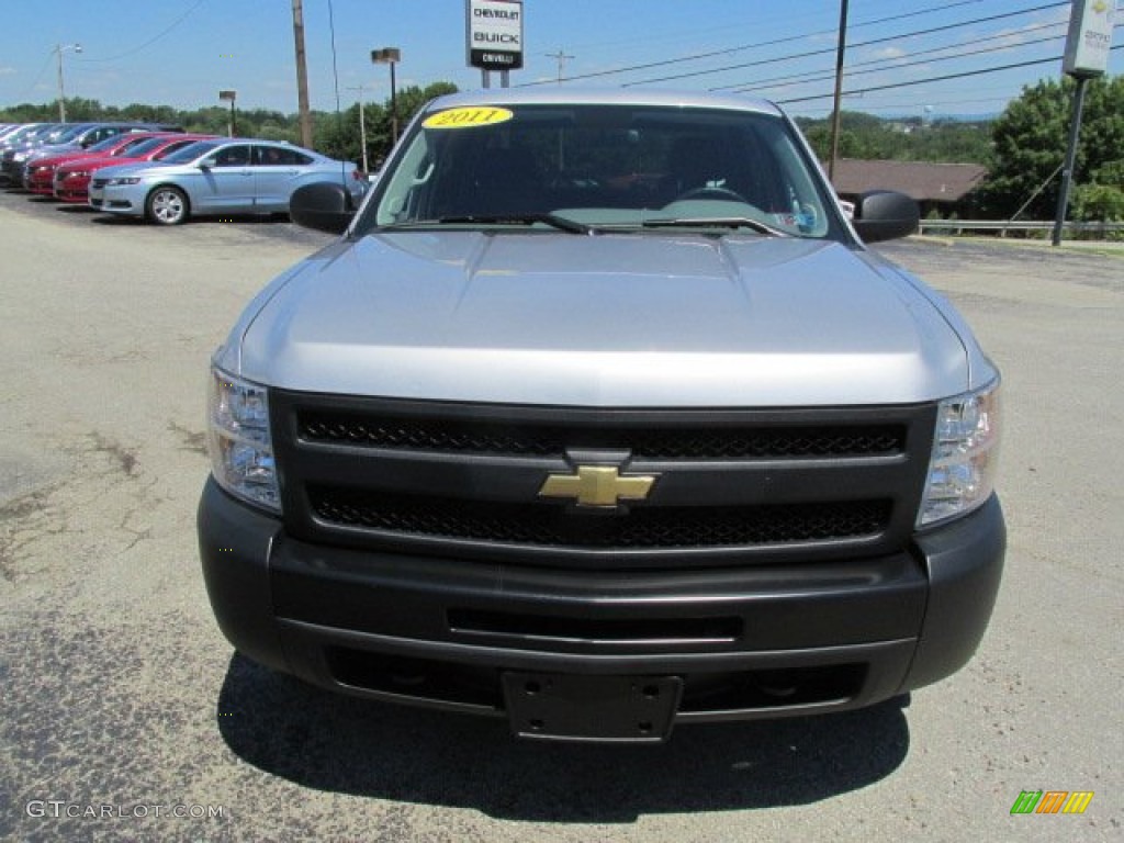 2011 Silverado 1500 Crew Cab 4x4 - Sheer Silver Metallic / Dark Titanium photo #14