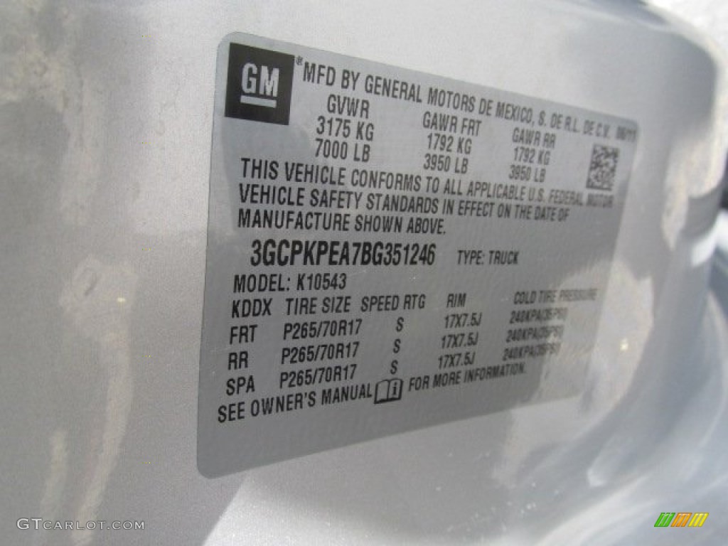 2011 Silverado 1500 Crew Cab 4x4 - Sheer Silver Metallic / Dark Titanium photo #29