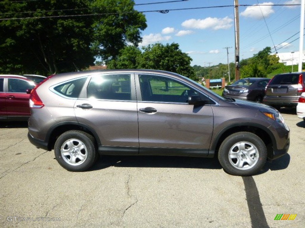 2013 CR-V LX AWD - Urban Titanium Metallic / Black photo #2