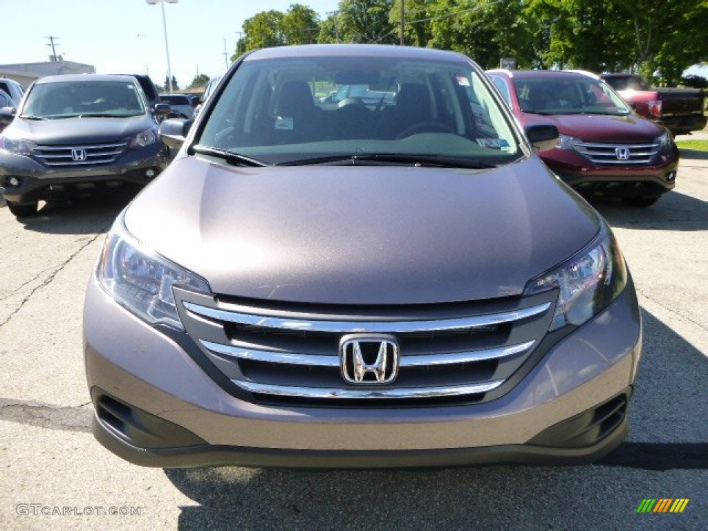2013 CR-V LX AWD - Urban Titanium Metallic / Black photo #8