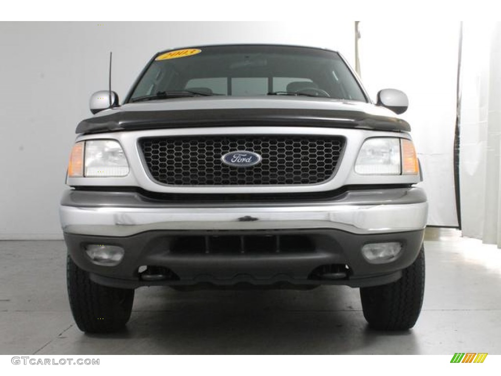 2003 F150 XLT SuperCab 4x4 - Silver Metallic / Dark Graphite Grey photo #3