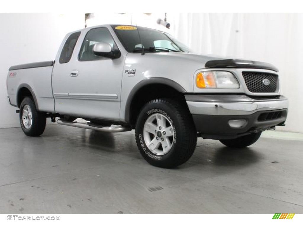 2003 F150 XLT SuperCab 4x4 - Silver Metallic / Dark Graphite Grey photo #5