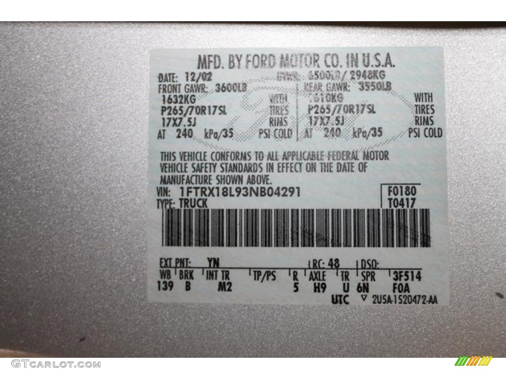 2003 F150 XLT SuperCab 4x4 - Silver Metallic / Dark Graphite Grey photo #48