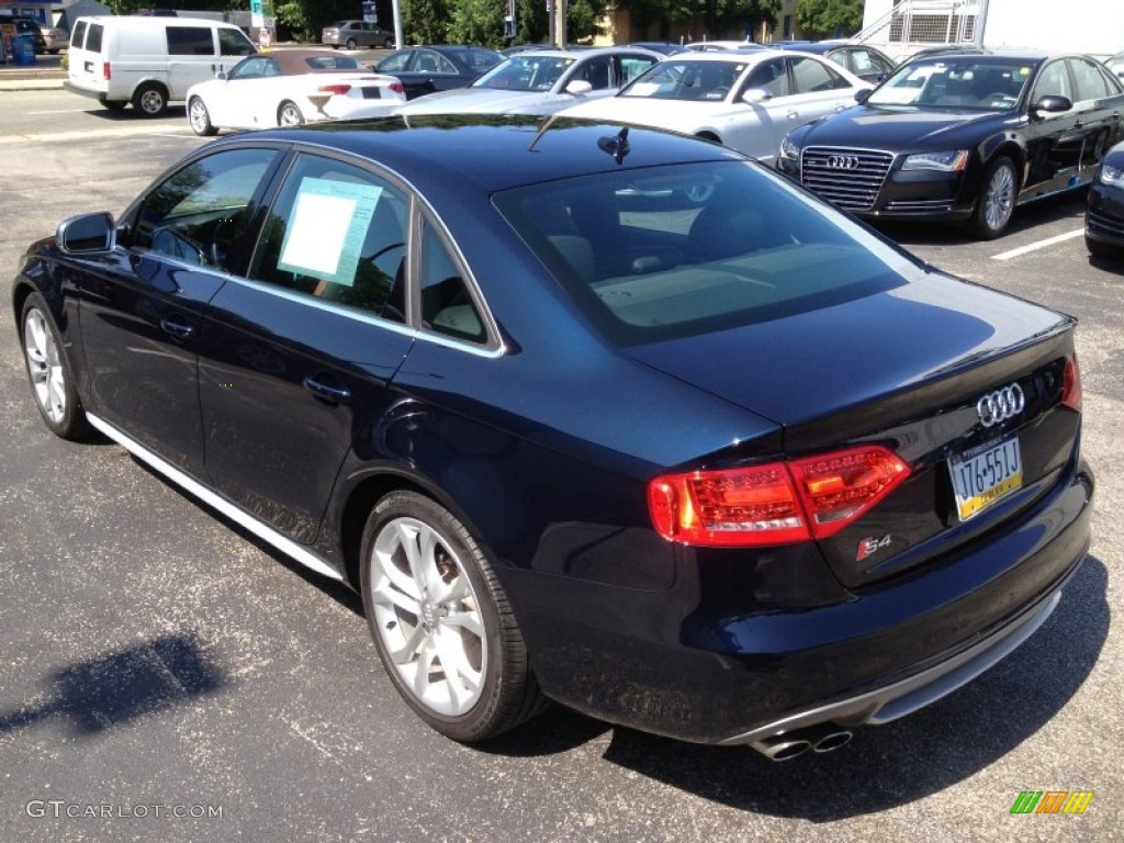 2011 S4 3.0 quattro Sedan - Deep Sea Blue Pearl Effect / Black/Brown photo #5