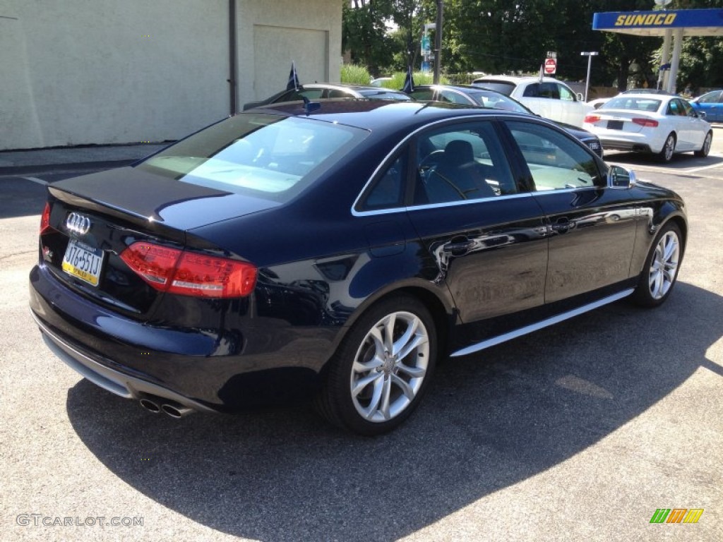 2011 S4 3.0 quattro Sedan - Deep Sea Blue Pearl Effect / Black/Brown photo #12