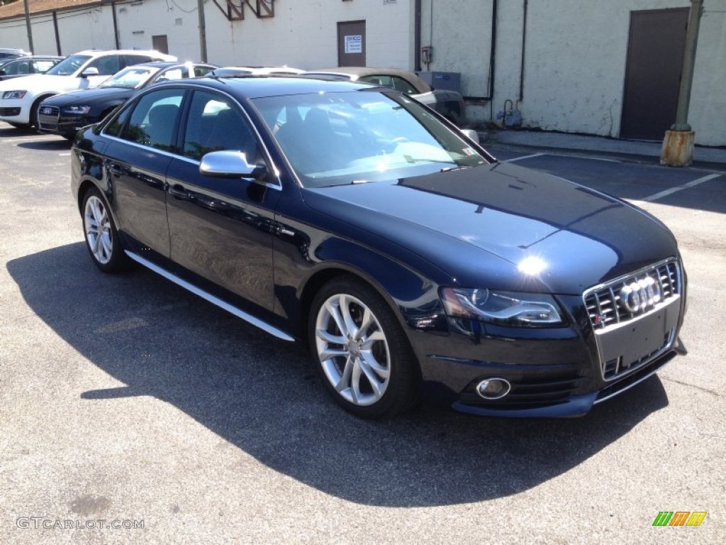 2011 S4 3.0 quattro Sedan - Deep Sea Blue Pearl Effect / Black/Brown photo #14