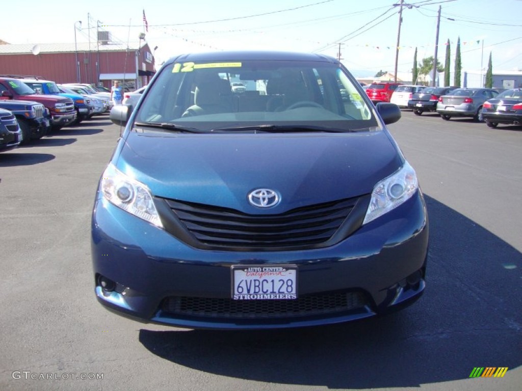 2012 Sienna  - South Pacific Pearl / Light Gray photo #2