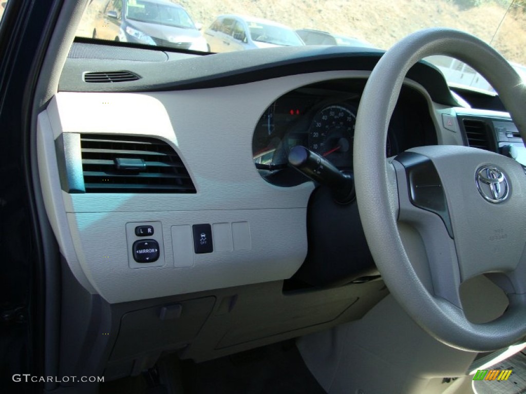 2012 Sienna  - South Pacific Pearl / Light Gray photo #11
