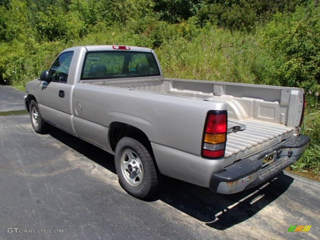 2004 Sierra 1500 SLE Regular Cab - Silver Birch Metallic / Dark Pewter photo #4