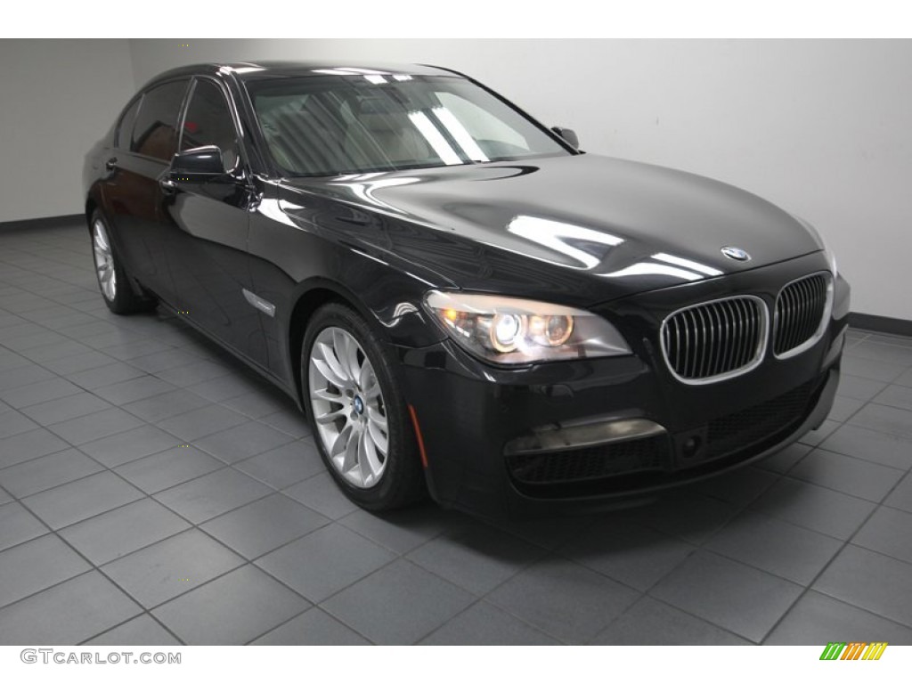 Black Sapphire Metallic 2011 BMW 7 Series 750Li Sedan Exterior Photo #83935321