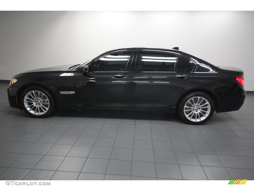 Black Sapphire Metallic 2011 BMW 7 Series 750Li Sedan Exterior Photo #83935351