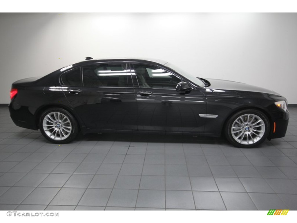 Black Sapphire Metallic 2011 BMW 7 Series 750Li Sedan Exterior Photo #83935469