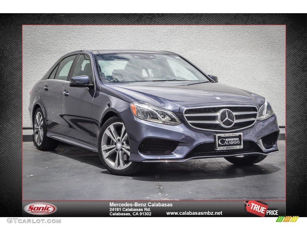 2014 E 350 Sport Sedan - Indigo Blue Metallic / Black photo #1