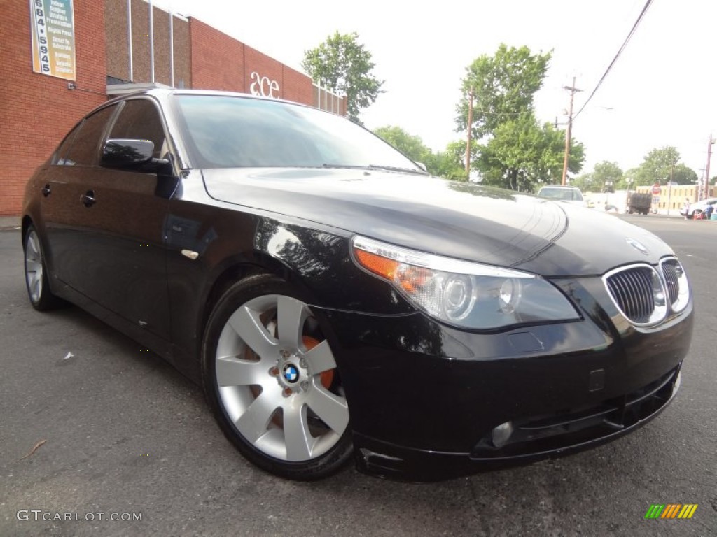 Jet Black 2007 BMW 5 Series 530i Sedan Exterior Photo #83936590
