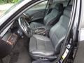 2007 BMW 5 Series Black Interior Front Seat Photo