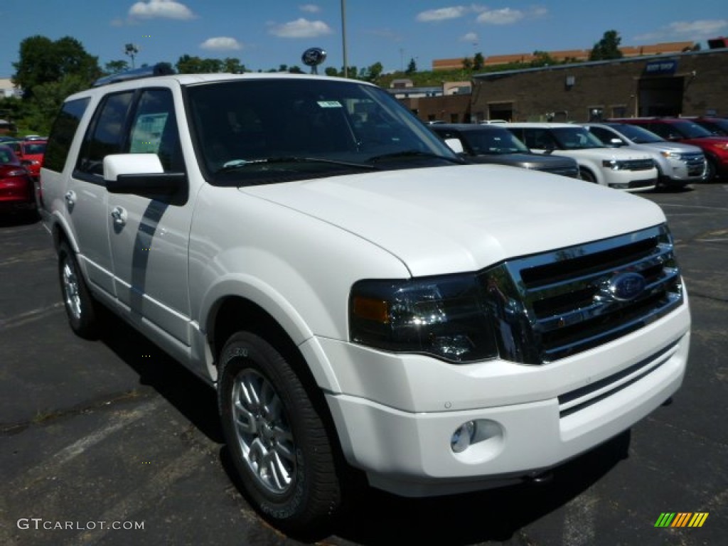 2013 Expedition Limited 4x4 - White Platinum Tri-Coat / Charcoal Black photo #1