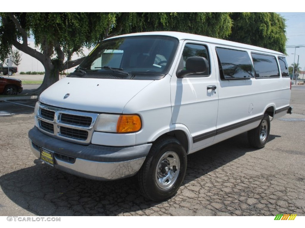 2001 Ram Van 3500 Passenger - Bright White / Dark Slate Gray photo #8