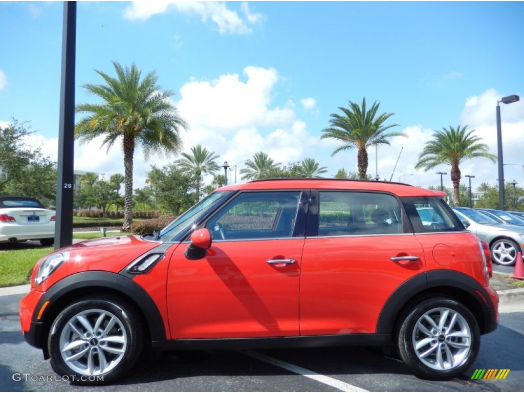 Pure Red 2012 Mini Cooper S Countryman Exterior Photo #83939782