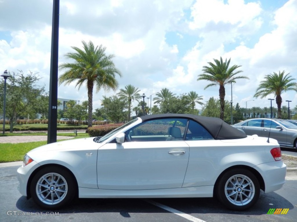 Alpine White 2011 BMW 1 Series 128i Convertible Exterior Photo #83940478