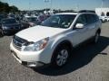 2011 Satin White Pearl Subaru Outback 2.5i Limited Wagon  photo #3