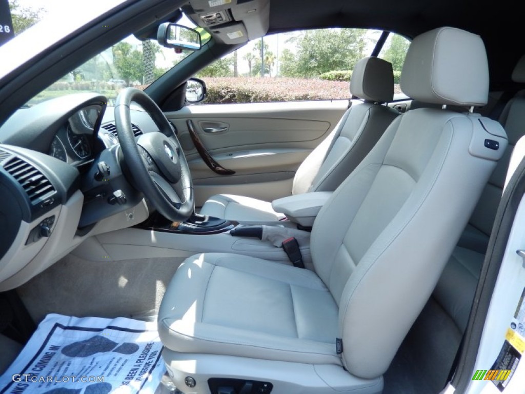 Savanna Beige Interior 2011 BMW 1 Series 128i Convertible Photo #83940829