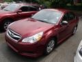 2010 Ruby Red Pearl Subaru Legacy 2.5i Sedan  photo #3