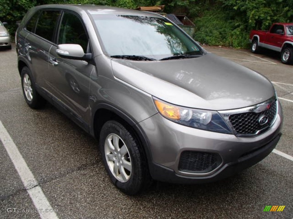 Titanium Silver 2011 Kia Sorento LX Exterior Photo #83941054