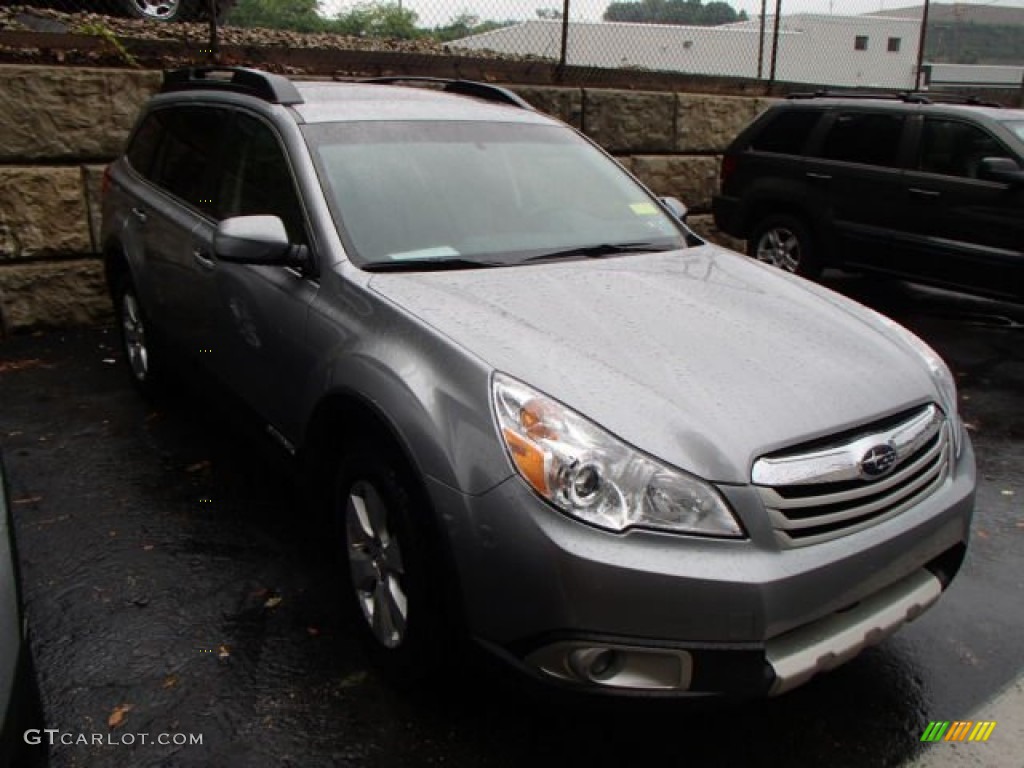 2011 Outback 2.5i Limited Wagon - Steel Silver Metallic / Off Black photo #1
