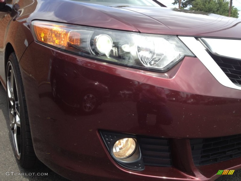 2009 TSX Sedan - Basque Red Pearl / Parchment photo #49