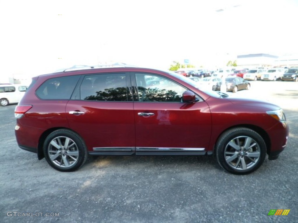 Cayenne Red 2014 Nissan Pathfinder Platinum AWD Exterior Photo #83941951