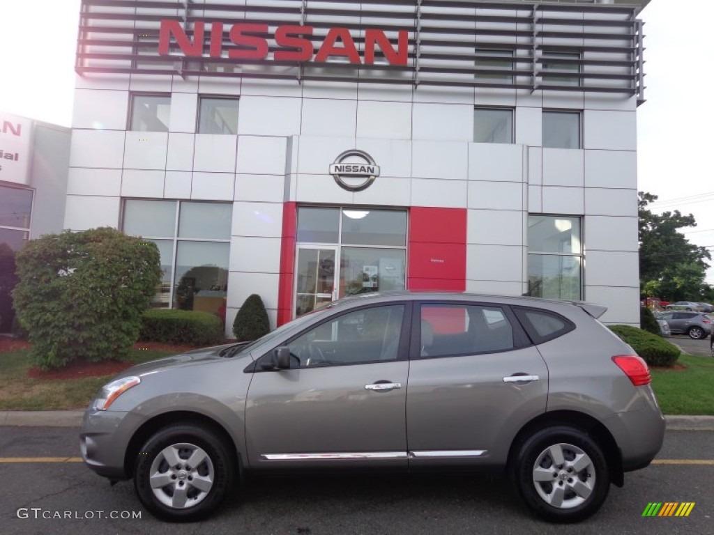 2011 Rogue S AWD - Gotham Gray Metallic / Gray photo #2