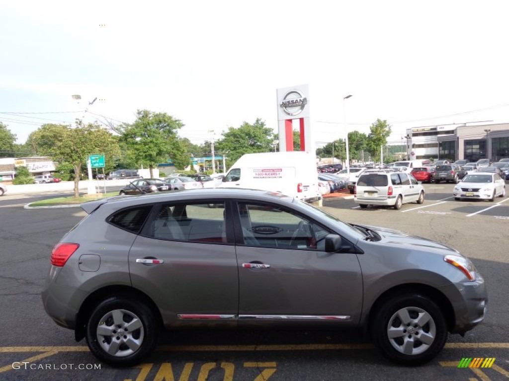 2011 Rogue S AWD - Gotham Gray Metallic / Gray photo #4