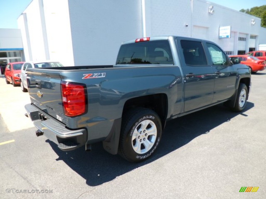 2014 Silverado 1500 LT Z71 Crew Cab 4x4 - Blue Granite Metallic / Jet Black/Dark Ash photo #7
