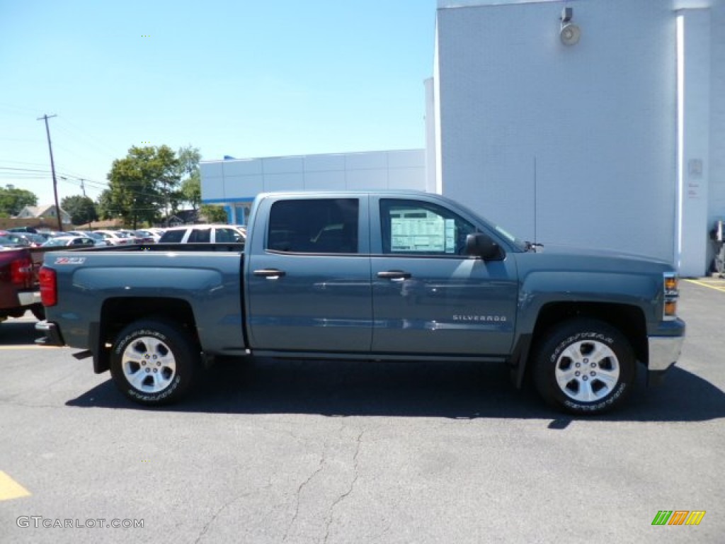 2014 Silverado 1500 LT Z71 Crew Cab 4x4 - Blue Granite Metallic / Jet Black/Dark Ash photo #8