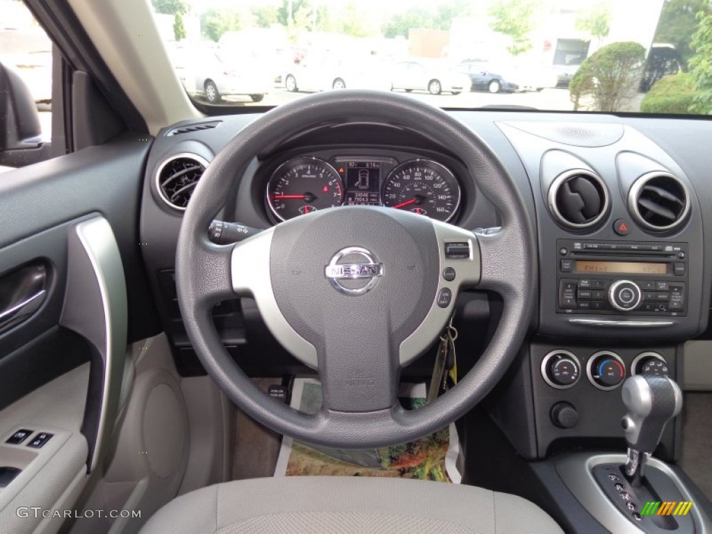 2011 Rogue S AWD - Gotham Gray Metallic / Gray photo #12