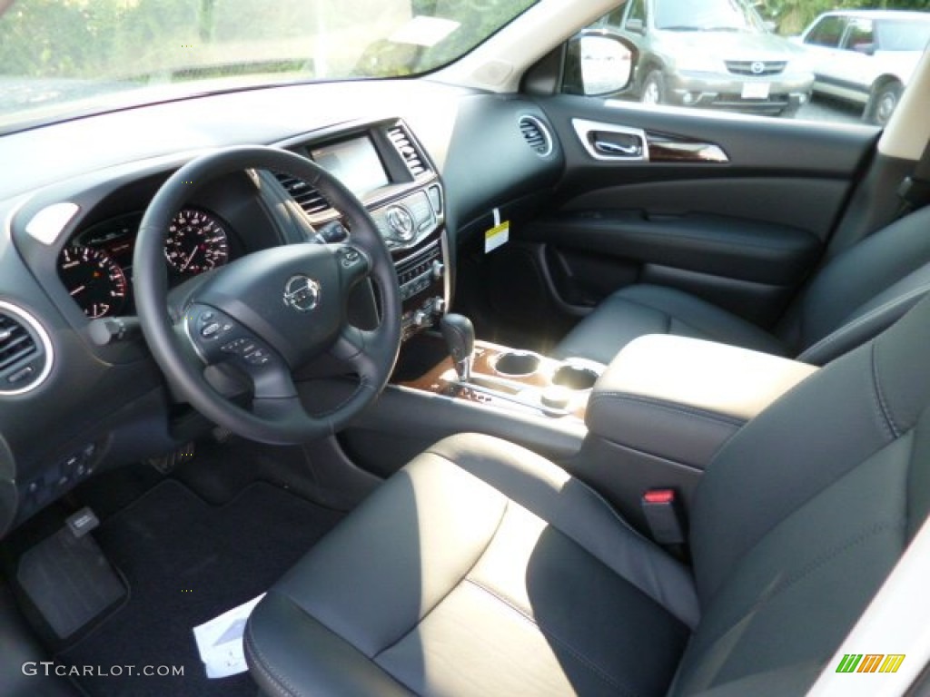 Charcoal Interior 2014 Nissan Pathfinder SL AWD Photo #83942554